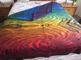 Pendleton Blanket by Lindsey Thornburg.  Bold Tye Dye Colors & Design.  Don't wait on this Item...Come Early!