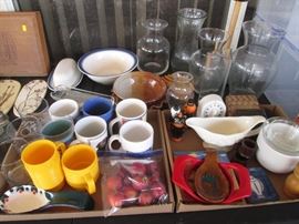 Mugs, Vases, Assorted Kitchen
