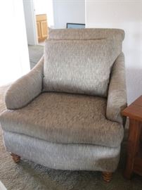 Oversized Lounge Chair, Neutral Upholstery