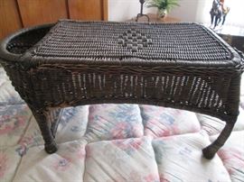 Wicker Bed Table