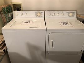 G E Washer and Electric Dryer