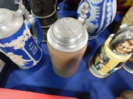 WWI German Cross Beer Stein 