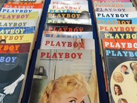 1958 Playboy Magazines