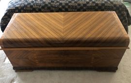 Large antique oak cedar chest