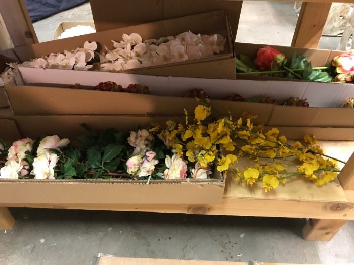 Boxed floral stems, etc