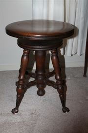 Antique Piano Stool