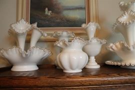 Vintage Fenton Silvercrest pieces