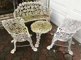 Cast iron patio set