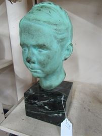 Alftaubo-Norw 1949 Bronze Girl Head