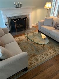 Pottery Barn furnishings in neutral tones