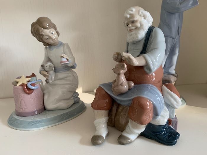 Lladro Night Before Christmas series figurines - many with boxes and certificates