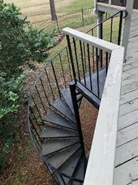 Wrought Iron Circular Stairs!