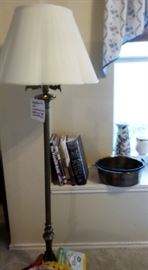 Antique standing brass lamp