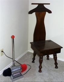 Shoe polisher, clothing valet