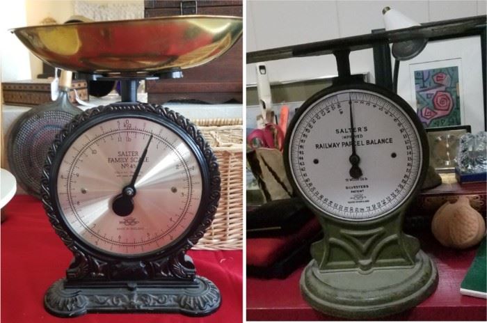 Vintage balancing scales with Railway Parcel scale