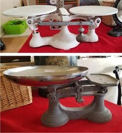 Antique balancing scales