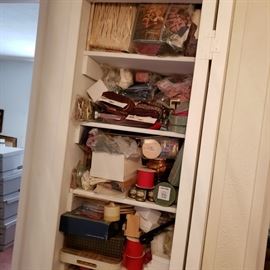 every closet and cabinet was packed in this home