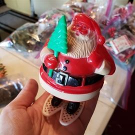 Santa candy container