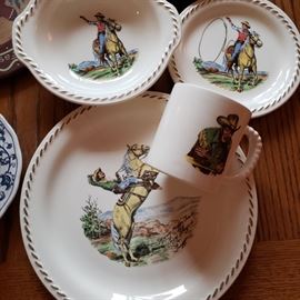 Roy Rogers plates
