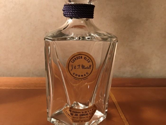 Vintage Baccarat Cognac bottle