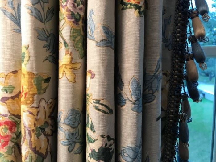 Custom drapes with hardware
