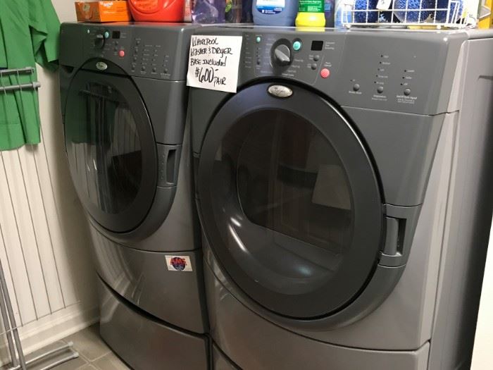 Whirlpool front loading washer & dryer