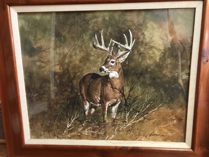 Ragan Gennusa “Hill Country Buck” Watercolor