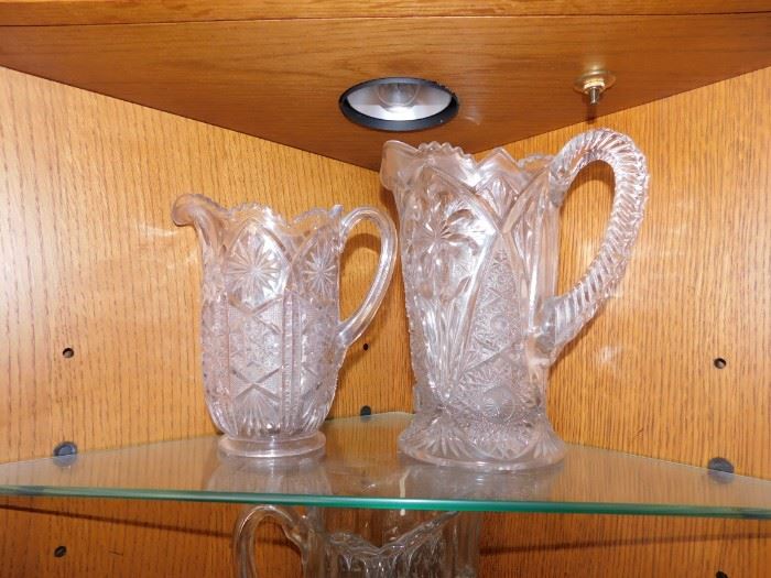Early Pressed Glass Pitchers 