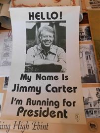 Small Jimmy Carter Presidential Poster 