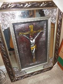 JESUS FRAMED MIRROR
