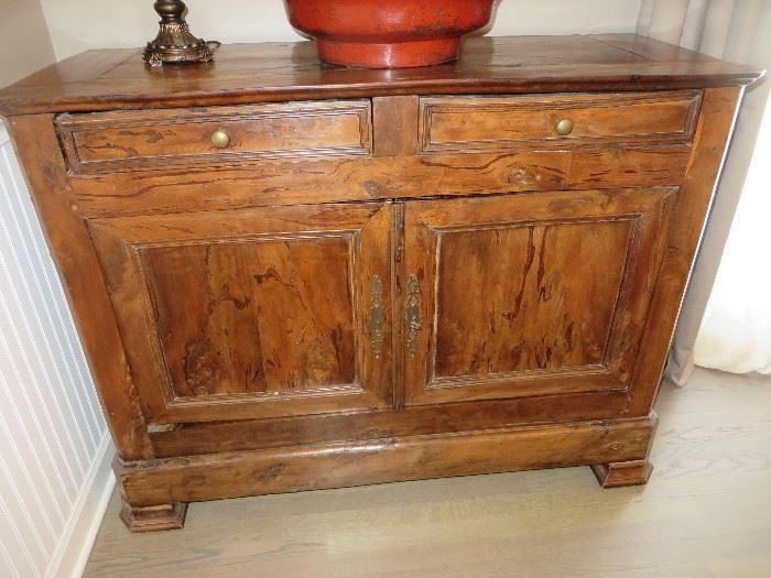 BEAUTIFUL ANTIQUE YEW WOOD 2 OVER 2 BUFFET CONTENENTAL YEW WOOD BUFFET France circa 1780
purchased at: OLD PLANK ROAD ANTIQUES
