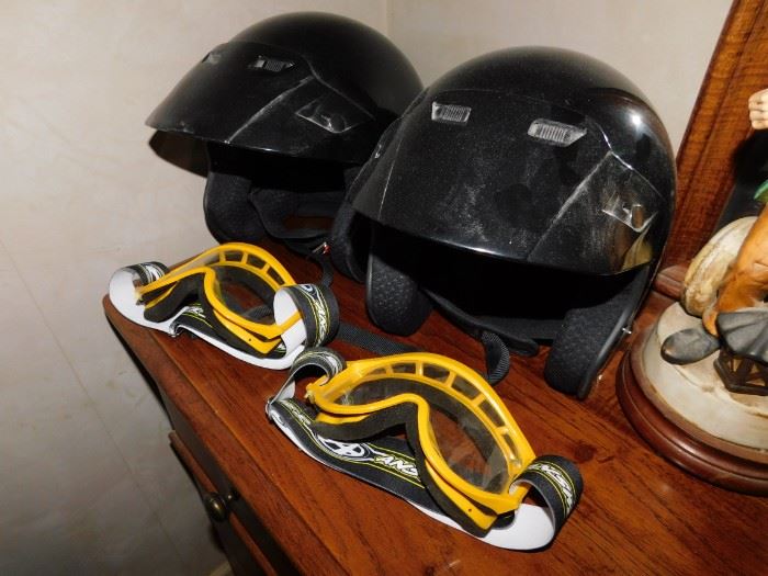 Motorcycle Helmets and Goggles