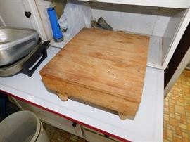Small Wooden Butcher Block