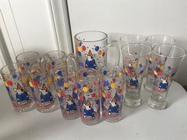 Spuds McKenzie Advertising Glasses