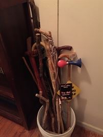 Assorted Walking Sticks/Canes