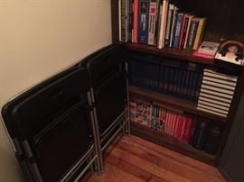 Card Table/Chairs and Books