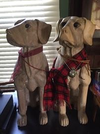 Large Wooden Dogs