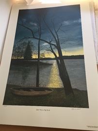 Marvin Hill "Quiet Time at High Rock Lake Print"(Signed and Numbered)