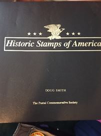 Historic Stamps of America Postal Notebook(Several Stamps)