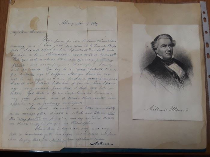 Milliard Fillmore Letter