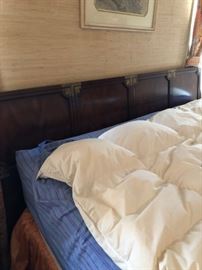 Vintage Henredon king size bed frame