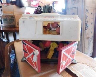 Vintage Fisher Price Barn Playset