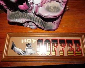 Hot Coffee Mirrored Sign