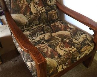 Vintage Animal Print Chair