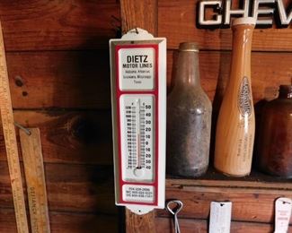 Dietz Motor Lines Advertising Thermometer
