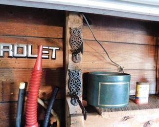 Figural Metal Owl Hangers