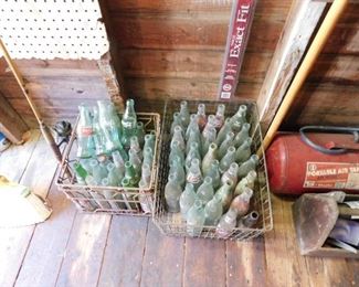 Assorted Bottles/Milk Crate