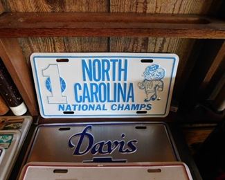 Vintage UNC License Plate