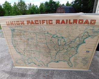 Vintage Union Pacific Railroad Map(United States)