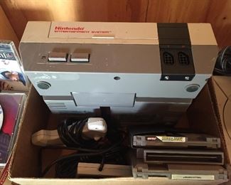 Nintendo System with Three Games